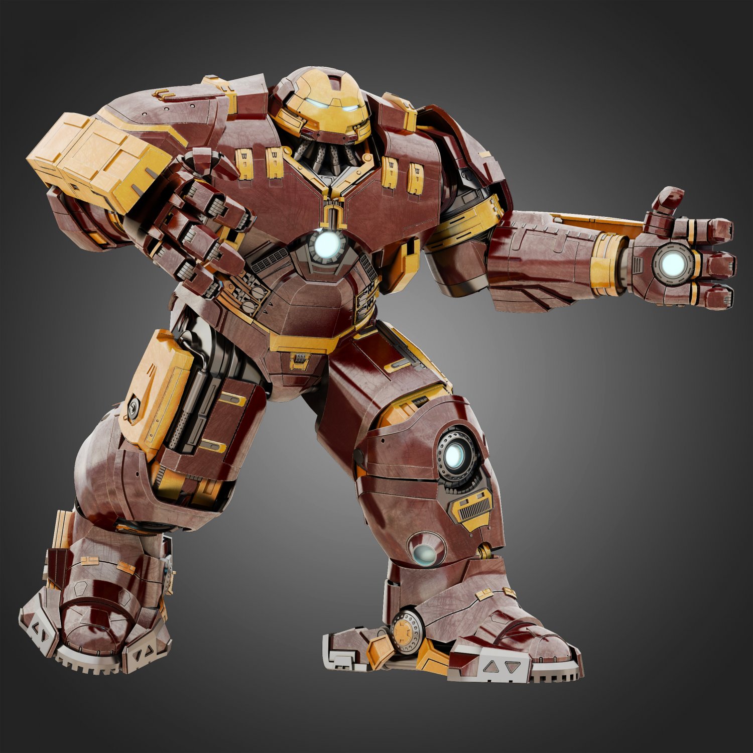 Hulkbuster Avengers Age of Ultron RIGGED 3D Model in