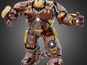 hulkbuster - avengers age of ultron rigged 3D Model