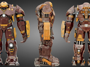 hulkbuster - avengers age of ultron rigged 3D Model