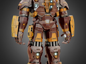 hulkbuster - avengers age of ultron rigged 3D Model