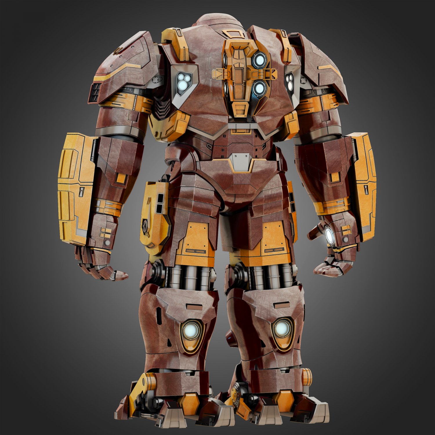 Hulkbuster Avengers Age of Ultron RIGGED 3D Model in