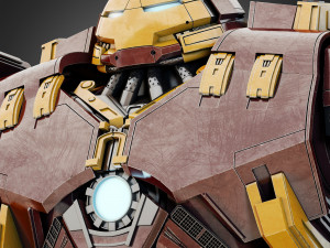 hulkbuster - avengers age of ultron rigged 3D Model