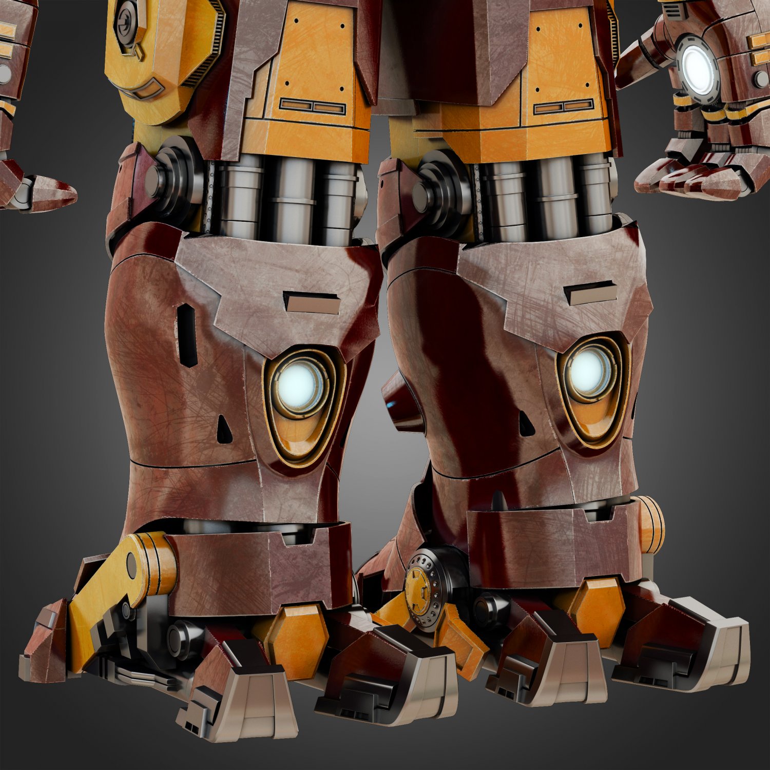 Hulkbuster Avengers Age of Ultron RIGGED 3D Model in