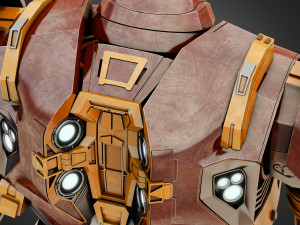 hulkbuster - avengers age of ultron rigged 3D Model