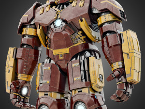 hulkbuster - avengers age of ultron rigged 3D Model