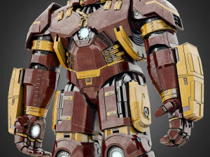hulkbuster - avengers age of ultron rigged 3D Model