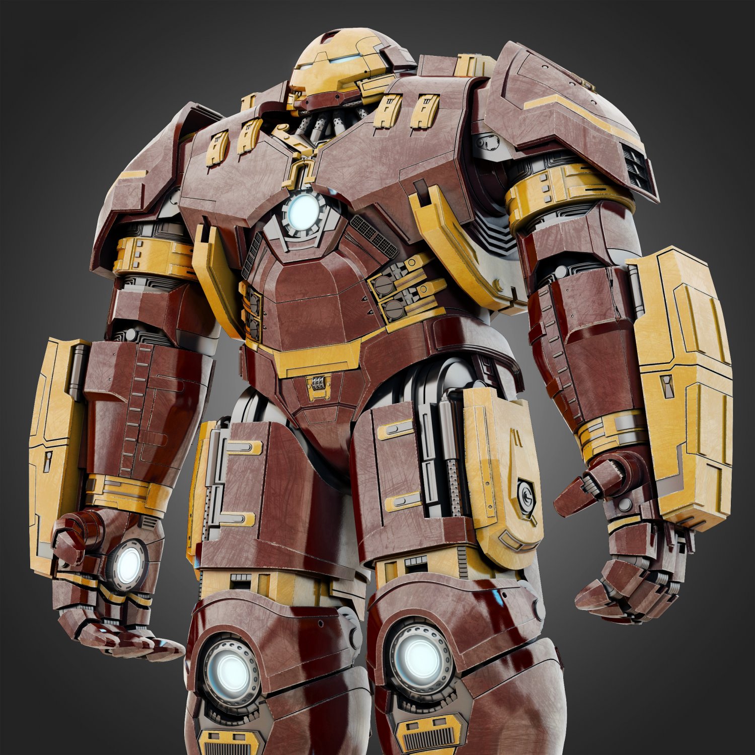Hulkbuster Avengers Age of Ultron RIGGED 3D Model in