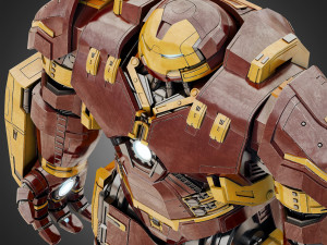 hulkbuster - avengers age of ultron rigged 3D Model