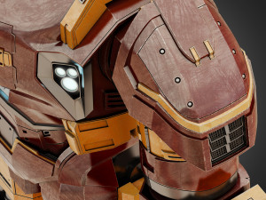 hulkbuster - avengers age of ultron rigged 3D Model
