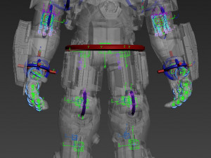 hulkbuster - avengers age of ultron rigged 3D Model