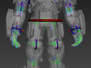 hulkbuster - avengers age of ultron rigged 3D Model