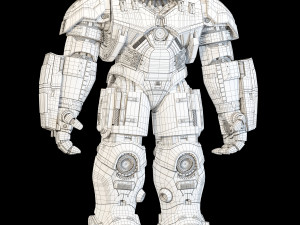 hulkbuster - avengers age of ultron rigged 3D Model