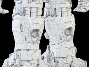 hulkbuster - avengers age of ultron rigged 3D Model