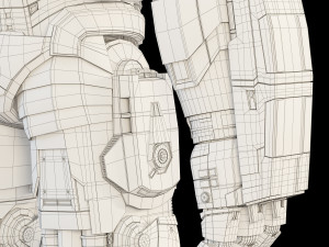 hulkbuster - avengers age of ultron rigged 3D Model