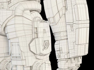 hulkbuster - avengers age of ultron rigged 3D Model