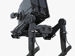 star wars at-st walker rigged 3D Model