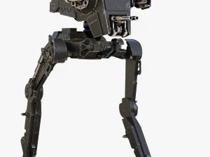 star wars at-st walker rigged 3D Model
