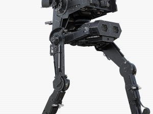 star wars at-st walker rigged Modelo 3D