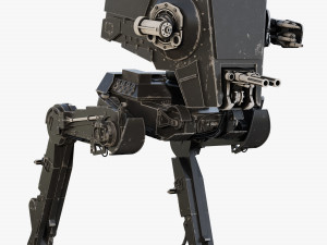 star wars at-st walker rigged Modelo 3D