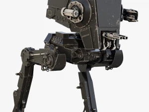 star wars at-st walker rigged 3D Model