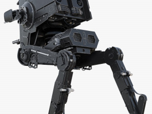 star wars at-st walker rigged Modelo 3D