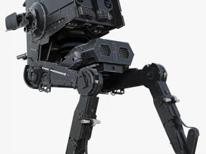 star wars at-st walker rigged 3D Model