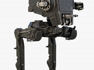 star wars at-st walker rigged Modelo 3D