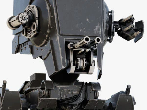 star wars at-st walker rigged 3D Model