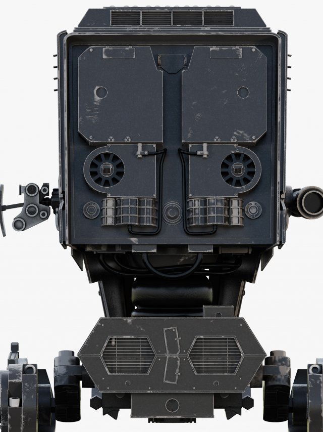 star wars at-st walker rigged 3D Model in Robot 3DExport