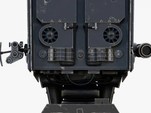 star wars at-st walker rigged 3D Model