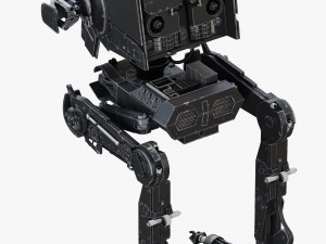star wars at-st walker rigged Modelo 3D