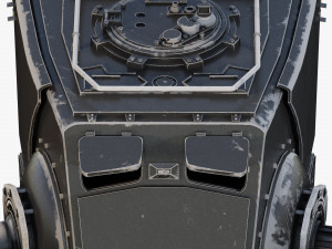 star wars at-st walker rigged Modelo 3D