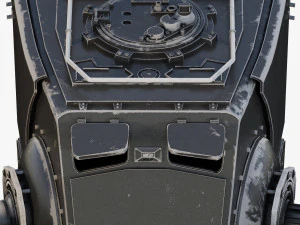 star wars at-st walker rigged 3D Model