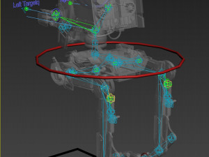 star wars at-st walker rigged Modelo 3D