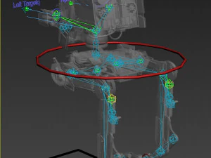 star wars at-st walker rigged 3D Model