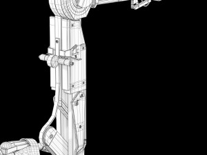 star wars at-st walker rigged Modelo 3D