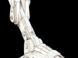 star wars at-st walker rigged 3D Model