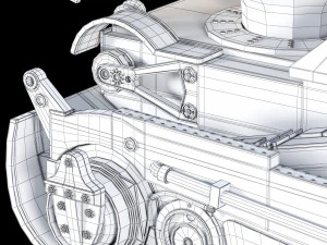 star wars at-st walker rigged 3D Model