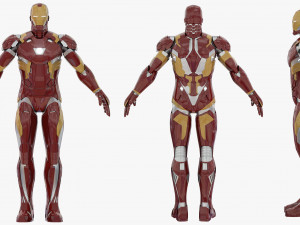 iron man mark xlvi rigged 3D Model