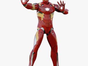 iron man mark xlvi rigged 3D Model