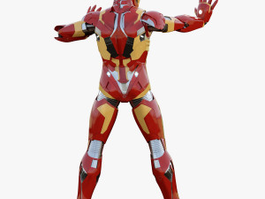 iron man mark xlvi rigged 3D Model