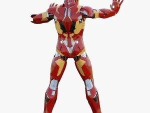 iron man mark xlvi rigged 3D Model