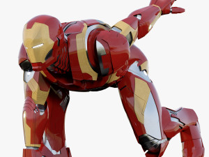 iron man mark xlvi rigged 3D Model