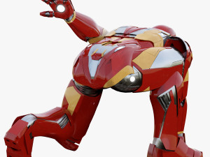 iron man mark xlvi rigged 3D Model
