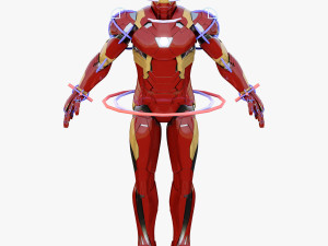 iron man mark xlvi rigged 3D Model