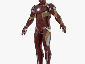 iron man mark xlvi rigged 3D Model