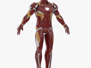 iron man mark xlvi rigged 3D Model
