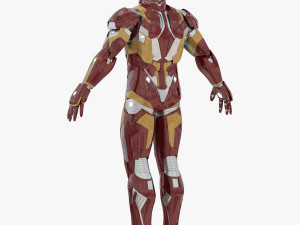 iron man mark xlvi rigged 3D Model