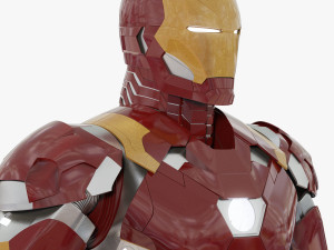 iron man mark xlvi rigged 3D Model