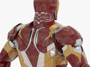 iron man mark xlvi rigged 3D Model